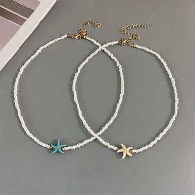 Shell Starfish Woman Short Necklace Summer Holiday Gift Hand