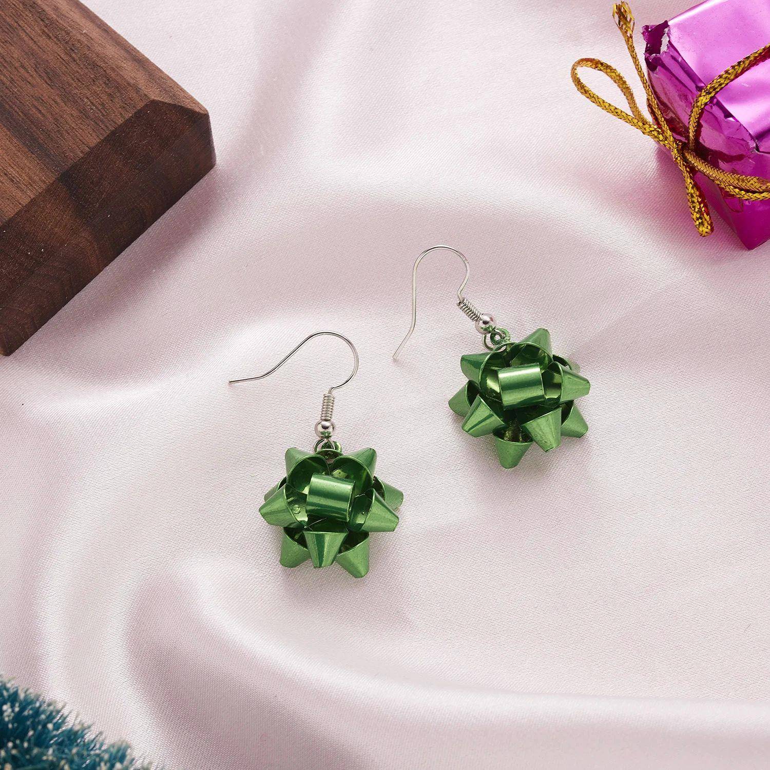 Handmade Christmas Stud Earrings For Women Red Green Xmas Co