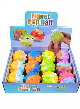 Squeeze Pop t Ball Fdget Slcone Sensory Toys Stress球