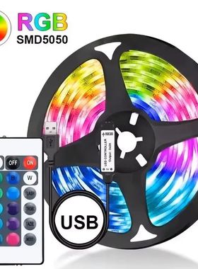 GGbingo LED USB RGB Strip Light With 24keys Remote Control 5