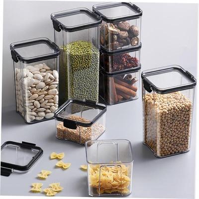 Food Storage Container Plastic Box Spices Sugar Jar Bowl For