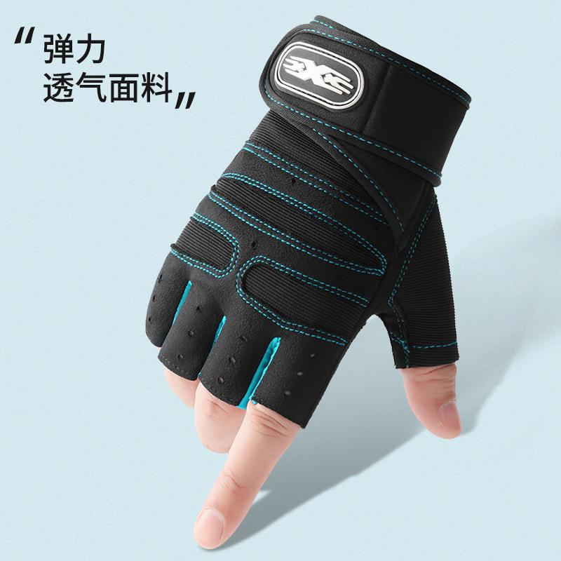 Men Weight Lifting Gym Gloves Training Fitness Wrist Wrap