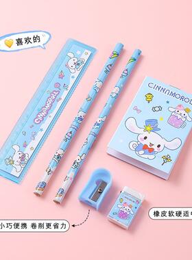 stationary sanrio文具套装 cinnaonroll kuroi pencil eraser