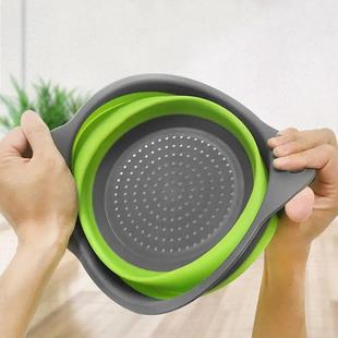 Collapsible Silicone Strainer Fruit Vegetable Washing Basket