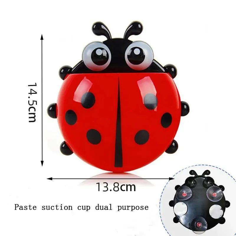 Toothbrush Holder Cute Ladybug Shape Suction Cup