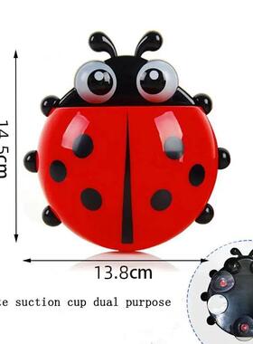 Toothbrush Holder Cute Ladybug Shape Suction Cup