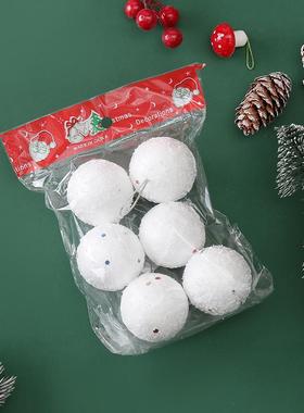 2024 Christmas Decorations Pendant Foam Sequ Snowflake Penda