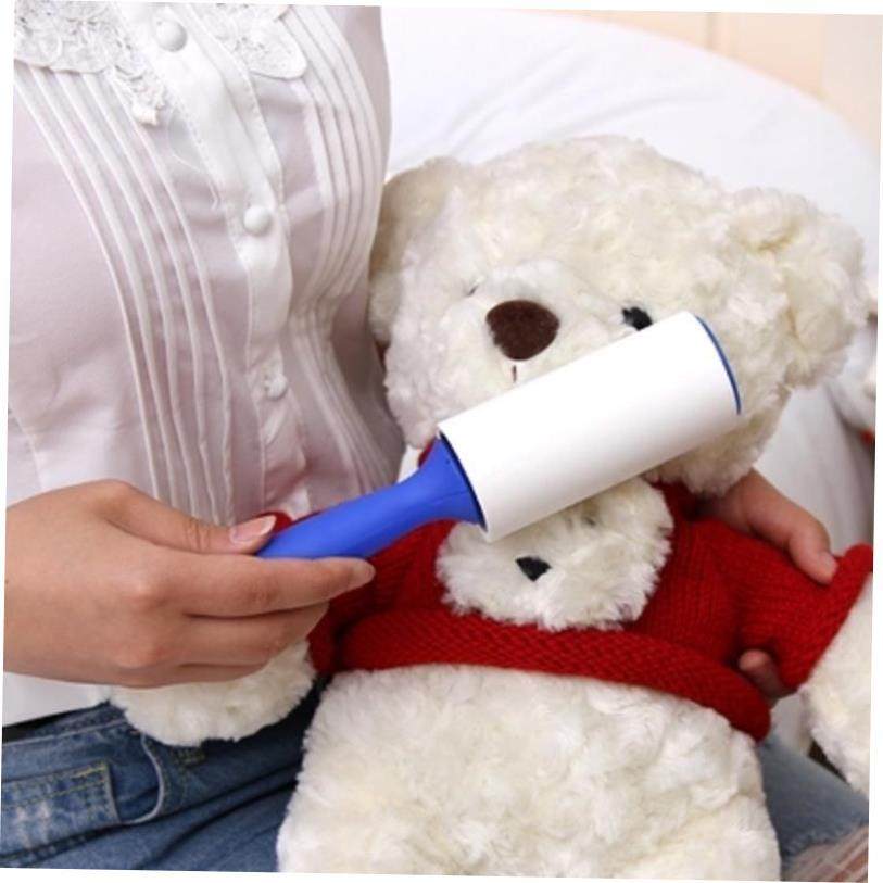 lint dust hair remover cloth sticky roller brush cleaner 1