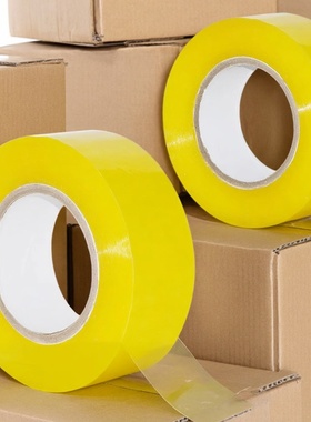 透明胶带高粘度黄胶带快递打包封箱带胶纸大卷封箱切割器厂家直销