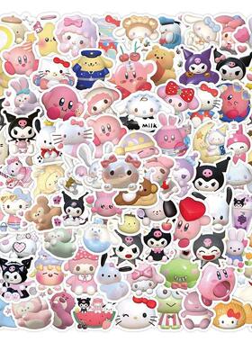 2024 60/100pc 3D Avatar Sanrio Sticker Cartoon Cute Girl DIY