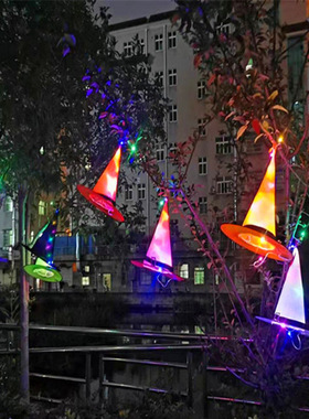 2pcs Halloween hat LED glow Wizard witch hat Wizard hat