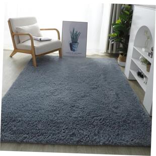 Fluffy Area Rugs for Bedroom Shaggy Floor Mat Carpet 地毯垫1