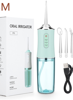 Oral Irrigator Portable Dental Water Flosser USB Rechargeabl