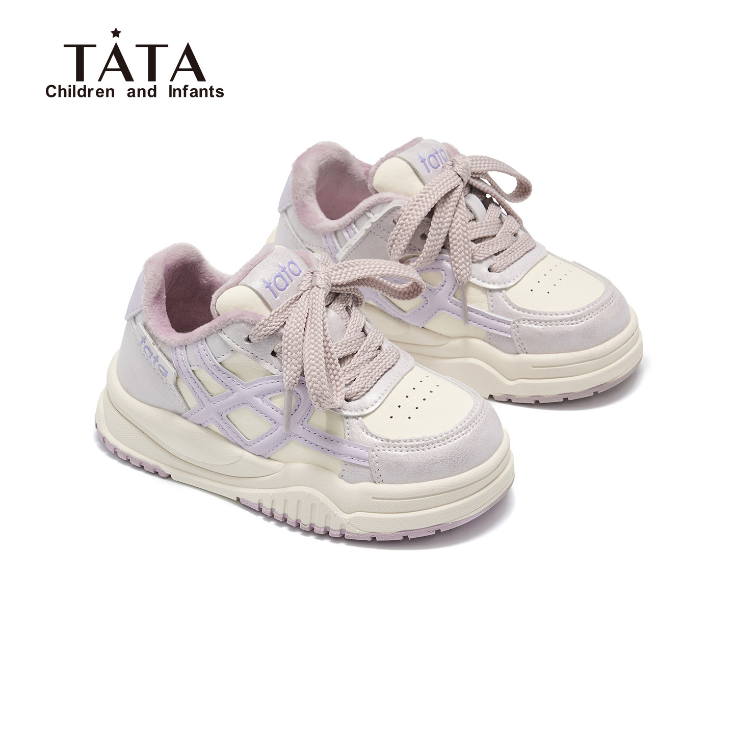 TATA他她童鞋儿童板鞋男冬季加绒保暖女童防滑二棉运动休闲板鞋,童鞋/婴儿鞋/亲子鞋,板鞋,淘宝优惠券,粉丝福利购,淘宝优惠卷