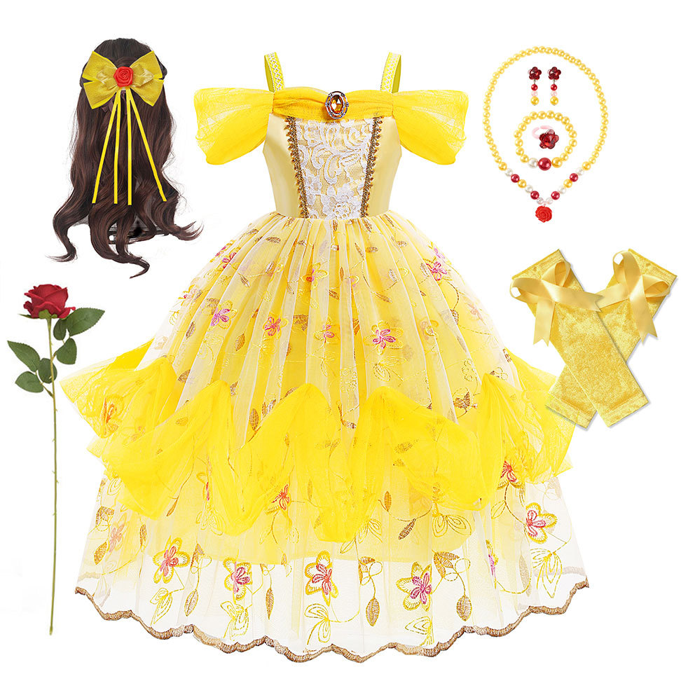 女童贝尔公主裙吊带洋气礼服