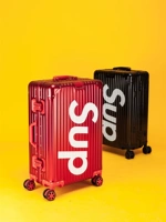 Металлический красный чемодан, делается под заказ, с печатью вашего логотипа, алюминиево-магниевый сплав, 24 дюймов