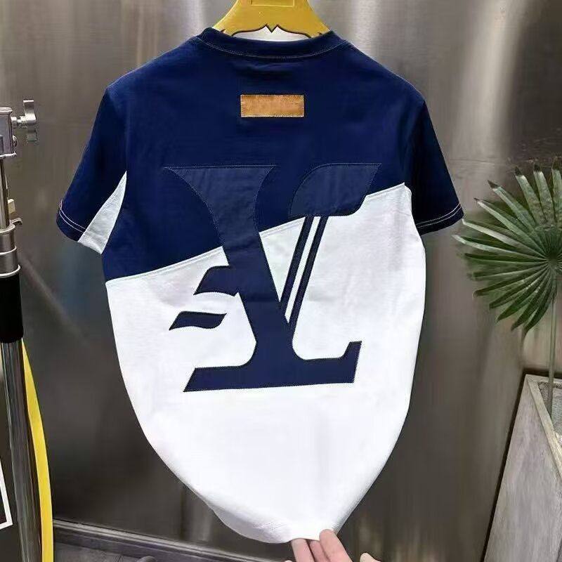 夏季新款潮牌轻奢设计休闲圆领字母短袖男生韩版潮流时尚百搭T恤