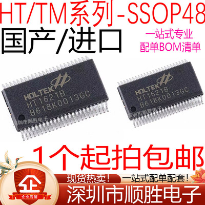 HT1621 HT1621B TM1621B TM1721 TM1727 贴片 SSOP-48 驱动芯片