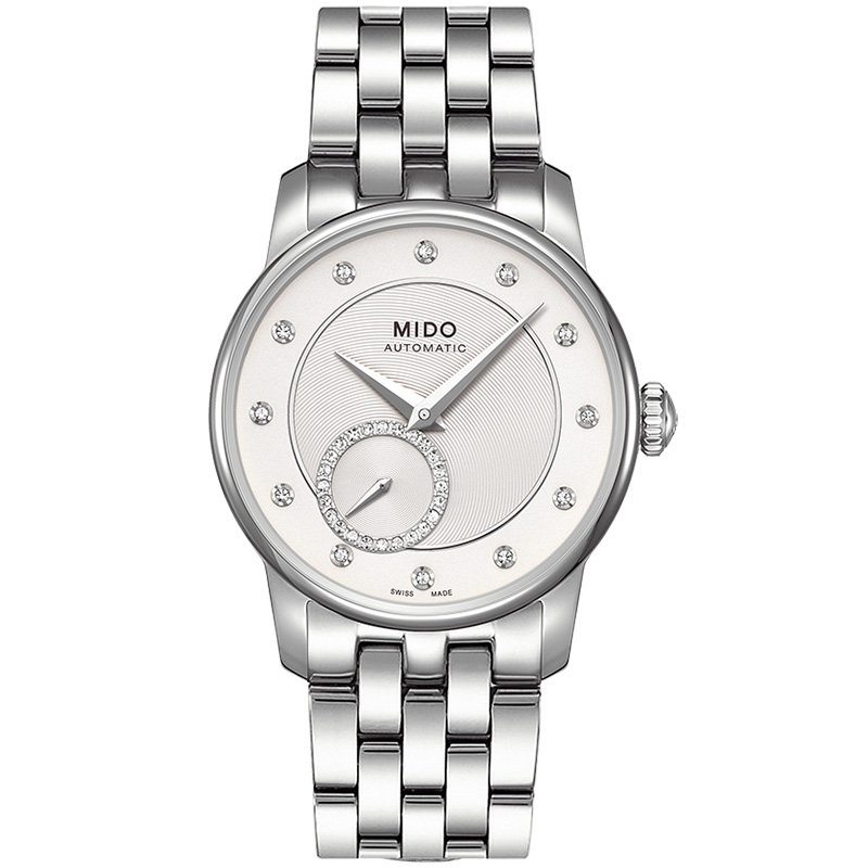 mido美度手表 贝伦赛丽钢带钻石自动机械女表m007.228.11.036.00