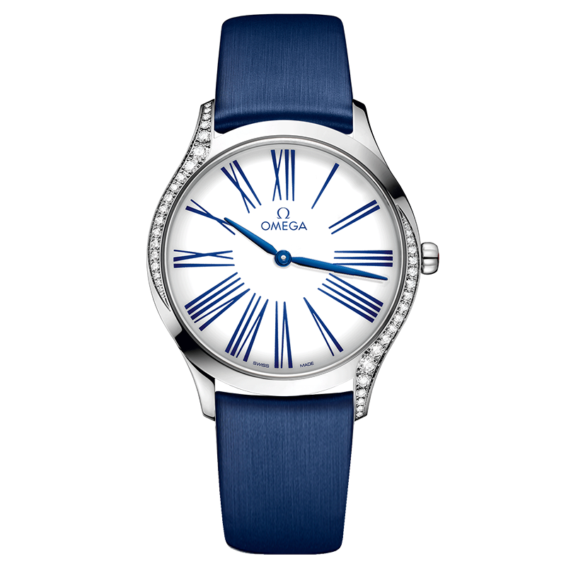 OMEGA欧米茄正品女表2018新款碟飞名典石英表428.17.36.60.04.001