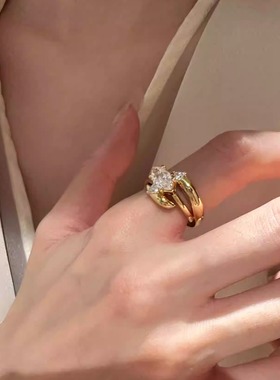 小众两戴宽版马眼钻轻奢