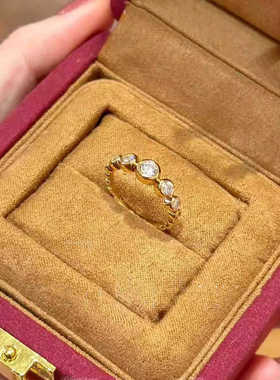 叠戴泡泡排钻精致气质戒指高级感