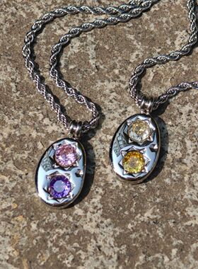 【双子星】【发财星】小众百搭艺术感不掉色项链高级感潮流气质