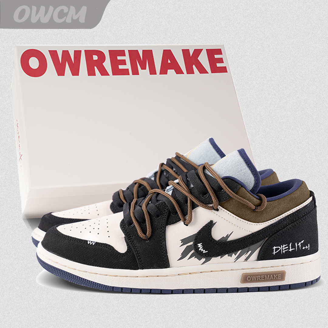 Air Jordan 1 AJ1竞速时空时尚复古百搭低帮休闲板鞋男女鞋定制鞋