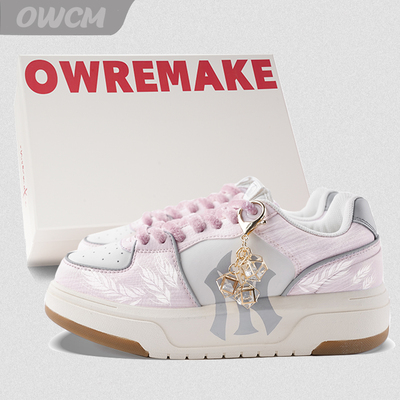 MLB Chunky Liner 穗花恋校园甜酷增高厚底休闲板鞋女子定制球鞋