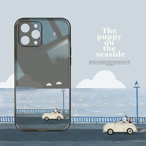 苹果个性创意北欧风插画手机壳