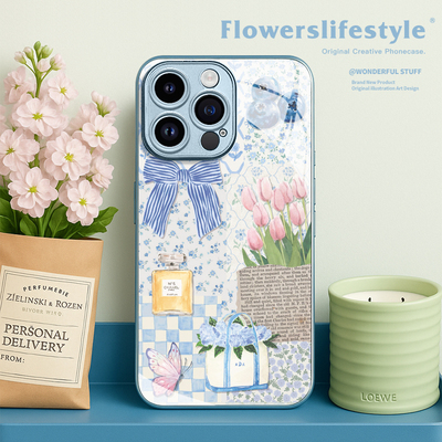 适用于苹果16系列拼贴玻璃壳