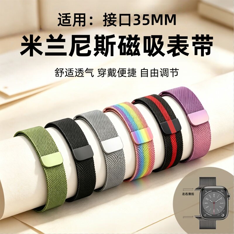 适用通用接口35MM表带图片