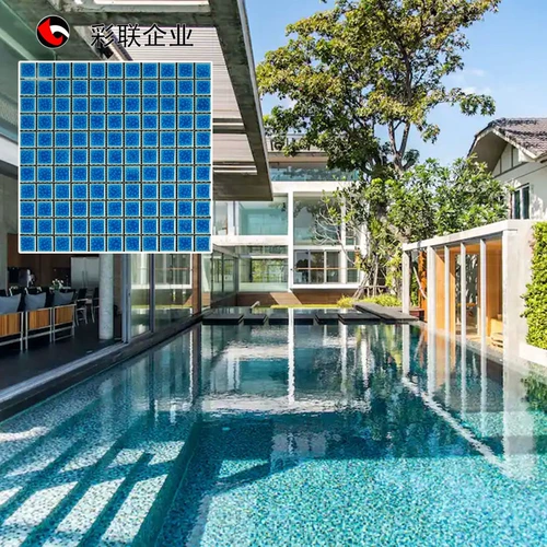 Мозаичная плитка для бассейна, рыбный пруд, бассейн для отеля, маленькая плитка для кровати и завтрака, мозаика с ледяными трещинами