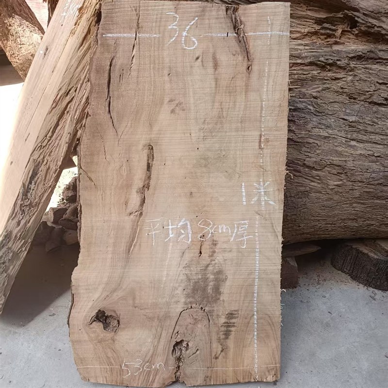 热销天然香樟树木整板实木原木整块木板原生态自然边茶台桌面大板
