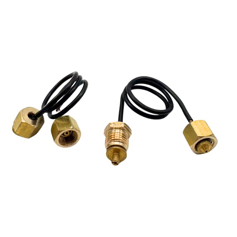 热销咖啡机压力表纯铜毛细管30厘米2分1分螺纹毛细管铜管