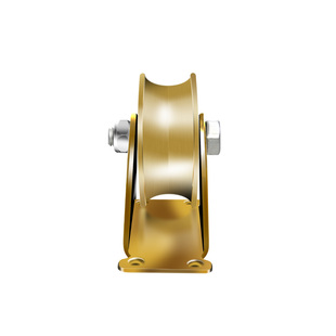 热销轨道滑轮吊轮小v型角铁轴承凹槽轮子u拉门地滑轮重型指向定滚