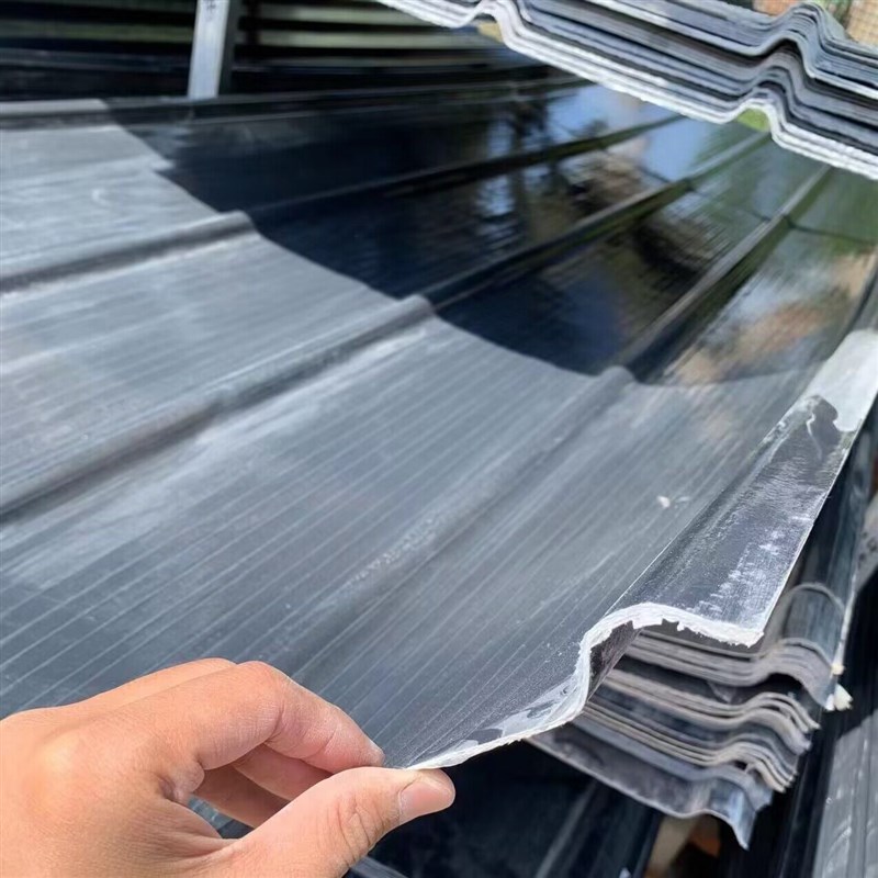 热销2.0毫米厚FPR灰色遮阳瓦采光瓦树脂玻璃纤维车棚瓦防雨瓦天井