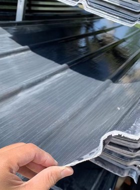 热销2.0毫米厚FPR灰色遮阳瓦采光瓦树脂玻璃纤维车棚瓦防雨瓦天井