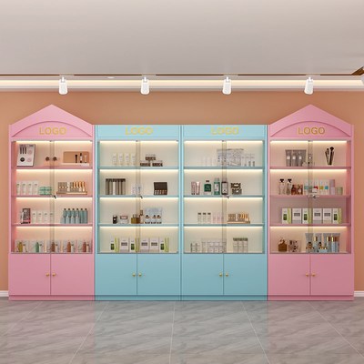 热销展示柜产品陈列柜带锁玻璃门礼品柜商用货柜美容院柜子化妆品