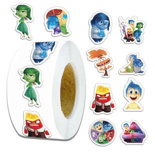 1000贴头脑特工队卷卷贴卡通可爱儿童贴画diy手账桌面电脑贴纸