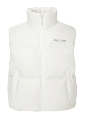 DISCOVERY韩国代购直邮25冬女户外短款轻薄鸭绒无袖马甲DWDV91056