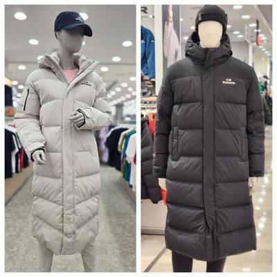 Eider 韩国代购直邮24秋冬男女鹅绒DUW24538防风连帽中长款羽绒服