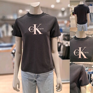 黑色棉休闲百搭短袖 经标款 26春47G825G女款 T恤 JEANS韩国代购