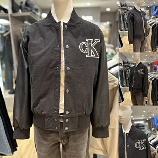 韩国直邮代购 26春4RF407G男棒球领学院LOGO休闲夹克外套 JEANS