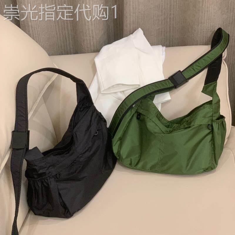 轻奢防水尼龙布饺子包男女斜挎包简约运动风大容量休闲单肩托特包