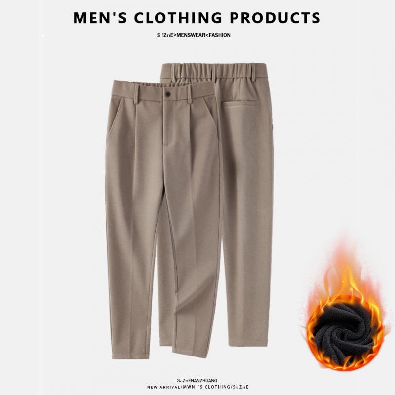 S.F Marceau~出口英国~轻奢品质！毛呢西裤加绒休闲裤磨毛长裤