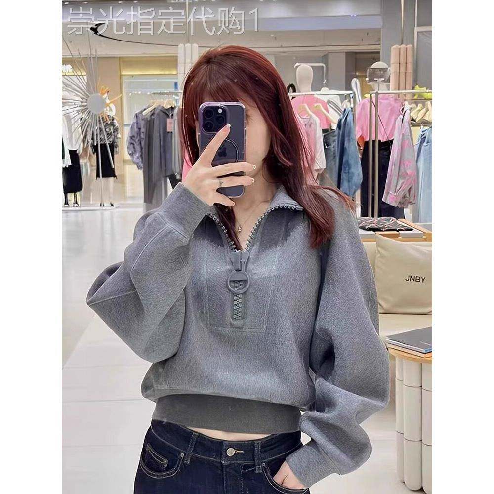 灰色卫衣女2025新款秋冬季加绒加厚小个子短款宽松慵懒风外套上衣