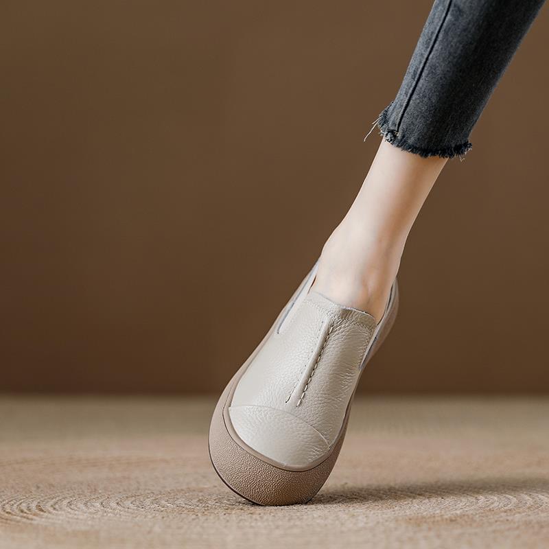 西班牙小众品牌ONGYSL软底一脚蹬单鞋女秋季新款舒适百搭休闲鞋