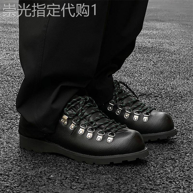 【高品质】德比鞋通勤厚底工装皮鞋男款户外登山鞋男大头增高鞋子