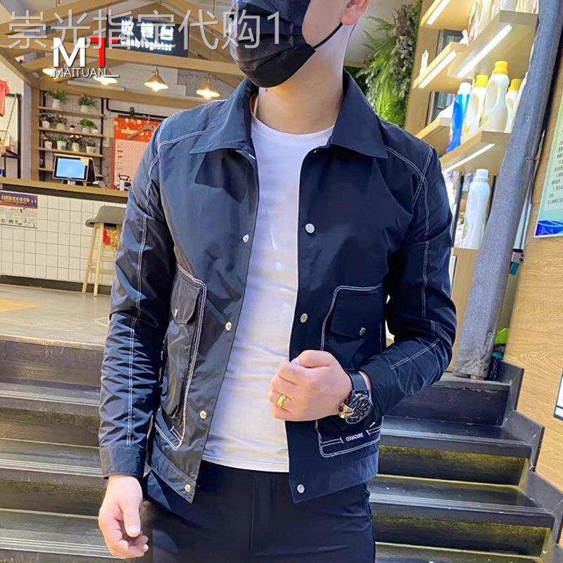 高端夹克外套男士春秋季2025新款高级感痞帅休闲加厚棉衣男款冬季